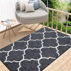 Indoor Door Mat, 48x32, Non-Slip Absorbent Resist Dirt Entrance Mat, Washable